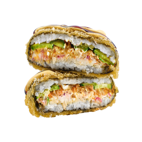 Суші бургер з печеним лососем