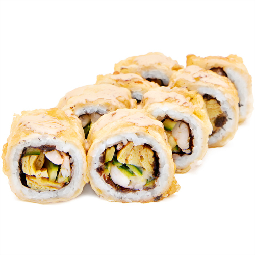 Теплий рол з креветкою